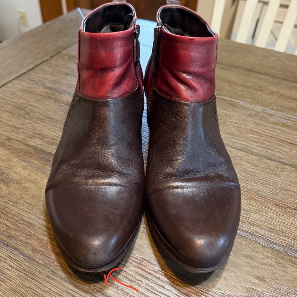 Regarde Le Ciel Stefany Ankle Boots Maroon Brown leather EU‎ 39 US 8.5 - Picture 3 of 11